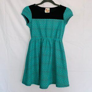 Kiddo by Katie dress with mesh blue